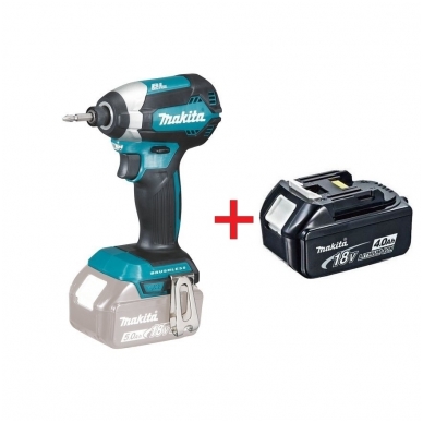 Makita DTD153Z smūginis suktuvas (18V be akumuliatoriaus ir kroviklio) + BL1840B