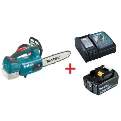 Makita  DUC254RT Akumuliatorinis grandininis pjūklas (18V Li-ion 1x5Ah akum. ir kroviklis DC18RC)