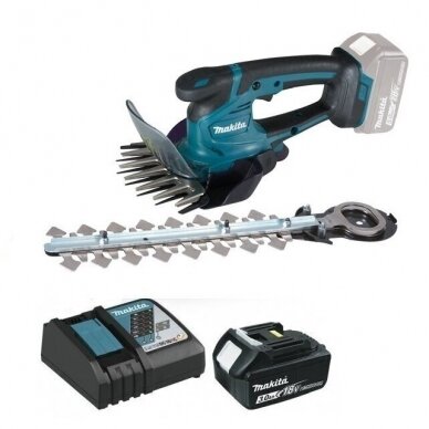 Makita DUM604RF akumuliatorinės žolės ir gyvatvorių žirklės (18V Li-ion 1X3Ah)