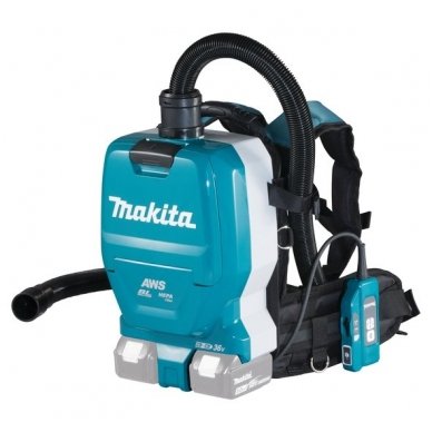 Makita DVC265ZXU Akumuliatorinis (kuprinė) dulkių siurblys (2x18 V Li-ion, Be akumuliatorių ir kroviklio)