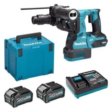 Makita HR002GM202 XGT® Akumuliatorinis perforatorius  (40V 2 x 4.0 Ah)