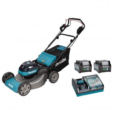 Makita LM002GT202 akumuliatorinė savaeigė žoliapjovė 53cm (40V XGT 2X5,0Ah Li-ion + kroviklis DC40RC)