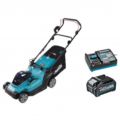 Makita  LM004GM103 Akumuliatorinė vejapjovė XGT (40V 1 x 4Ah akumuliatorius ir kroviklis)