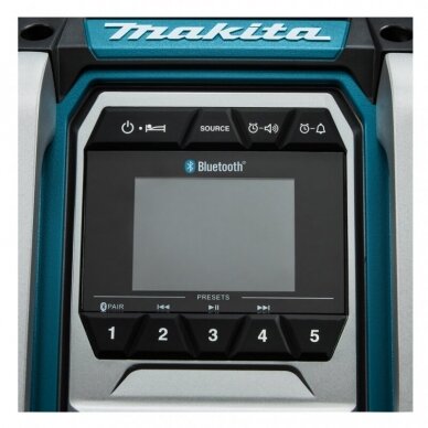 Makita MR006GZ Radijas su Bluetooth funkcija (XGT, LXT, CXT, 220V, Be akumuliatorių ir kroviklio) 8