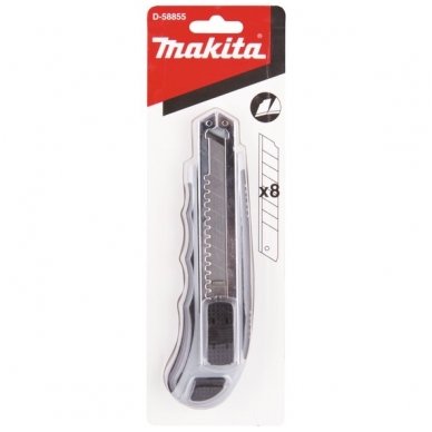 MAKITA Peilis laužomomis geležtėmis 18 mm + 8 vnt. geležčių  D-58855 1