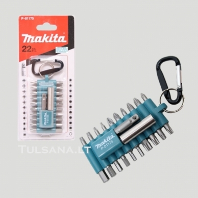 Makita Sukimo antgalių komplektas 22 vnt. P-81175 1