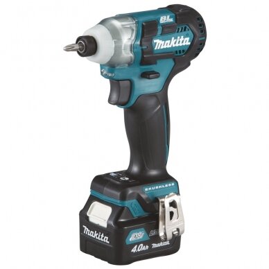 Makita TD111DSMJ Akumuliatorinis smūginis suktuvas (12V MAX, 2x4,0 Ah Li-ion)