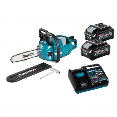 Makita UC010G Akumuliatorinis grandininis pjūklas (XGT ® 40 V 2x4Ah +kroviklis DC40RA)