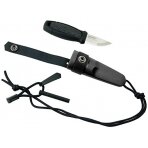 Morakniv® Eldris peilis ant kaklo, juodas, "Fire Starter" rinkinys