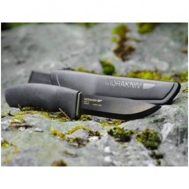 MORA BushCraft Black Universalus anglinio plieno peilis gumuota rankena 1