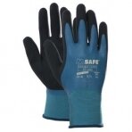 Nailoninės pirštinės su dvigumu latekso padengimu M-Safe Double Latex 50-400, dydis 8/M