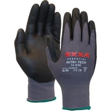 Nailoninės pirštinės, padengtos nitrilo putomis OXXA Nitri-Tech Foam 14-690 , dydis 6/XS