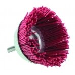 Nylon cup brush for drill, Ø65mm, 1/4" HEX shank