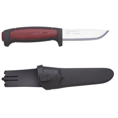 Peilis MORAKNIV® PRO C, anglinio plieno geležtė 91x2mm raudonas