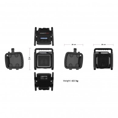 PerfectPro TEAMBOX statybinė radija/kolonėlė (Su integruota ličio baterija) 2