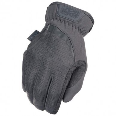 Pirštinės Mechanix FastFit® Wolf Grey, pilkos XXL dydis. Rauktas rankogalis, dirbtinė oda, TrekDry®