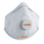 Respiratorius Uvex Silv-Air Classic 2210 FFP2, puodelio tipo su vožtuvu, baltas