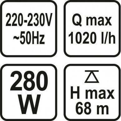 Siurblys švariam vandeniui membraninis 280W Sthor 4