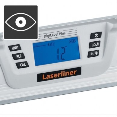 Skaitmeninis gulsčiukas Laserliner DigiLevel Plus 25, 081.249A, 24 cm 3