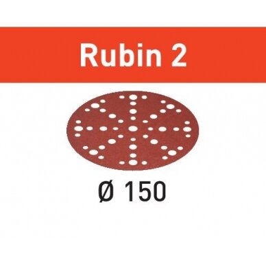 Šlifavimo lapelis STF D150/48 P100 RU2/10 Rubin 2