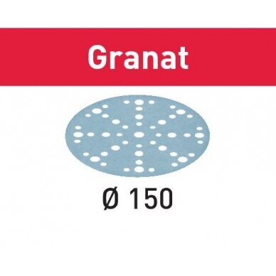 Šlifavimo lapelis STF D150/48 P1500 GR/50 Granat