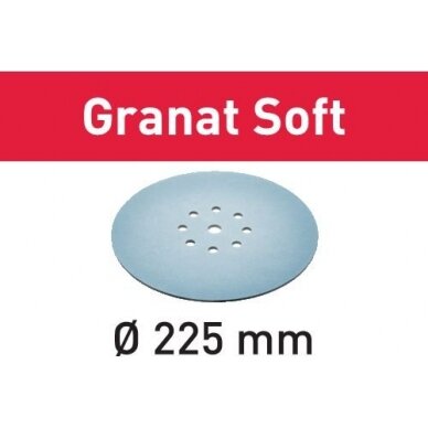 Šlifavimo lapelis STF D225 P80 GR S/25 Granat Soft