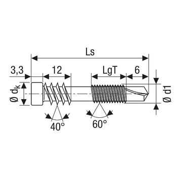 SPAX Medsraigtis , 5X48mm, terasai A2, 100vnt. ALU 1