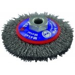 Steel wire brush for angle grinder, 100mm, Ø0.35mm, M14