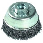 Steel wire cupbrush for angle grinder, 75mm, Ø0.35mm