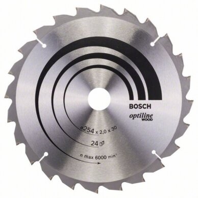 Bosch Stac.disk.pjūkl.diskas 254x30x24 medžiui