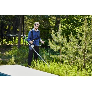 Greenworks GD40BCB STYGINĖ ŽOLIAPJOVĖ (40V be akumuliatorių ir kroviklio) 8