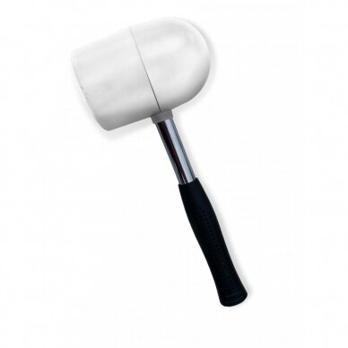 Tiler mallet, spherical and flat face, markless, 250gr