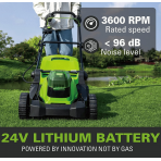 Greenworks GD24LM33 VEJAPJOVĖ (24V be akumuliatorių ir kroviklio)