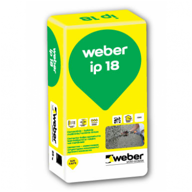 weber ip 18 Mašininis/rankinis cementinis kalkinis tinkas  25 kg popierinis maišas