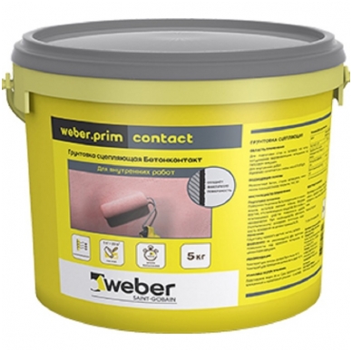 weber.prim CONTACT Kontaktinis gruntas 5 kg  plastikinis kibiras