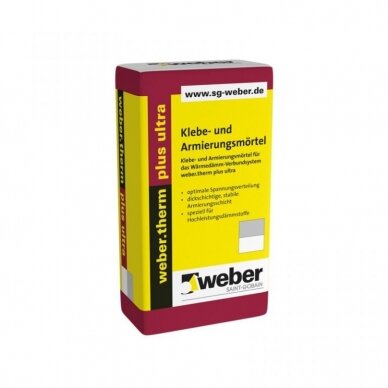 weber.therm plus ultra Klijavimo armavimo mišinys fenolio plokštei 30 kg