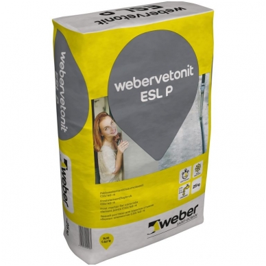 weber.vetonit ESL P Betonas vertikalioms ir horizontalioms siūlėms C30/37-4. 25kg